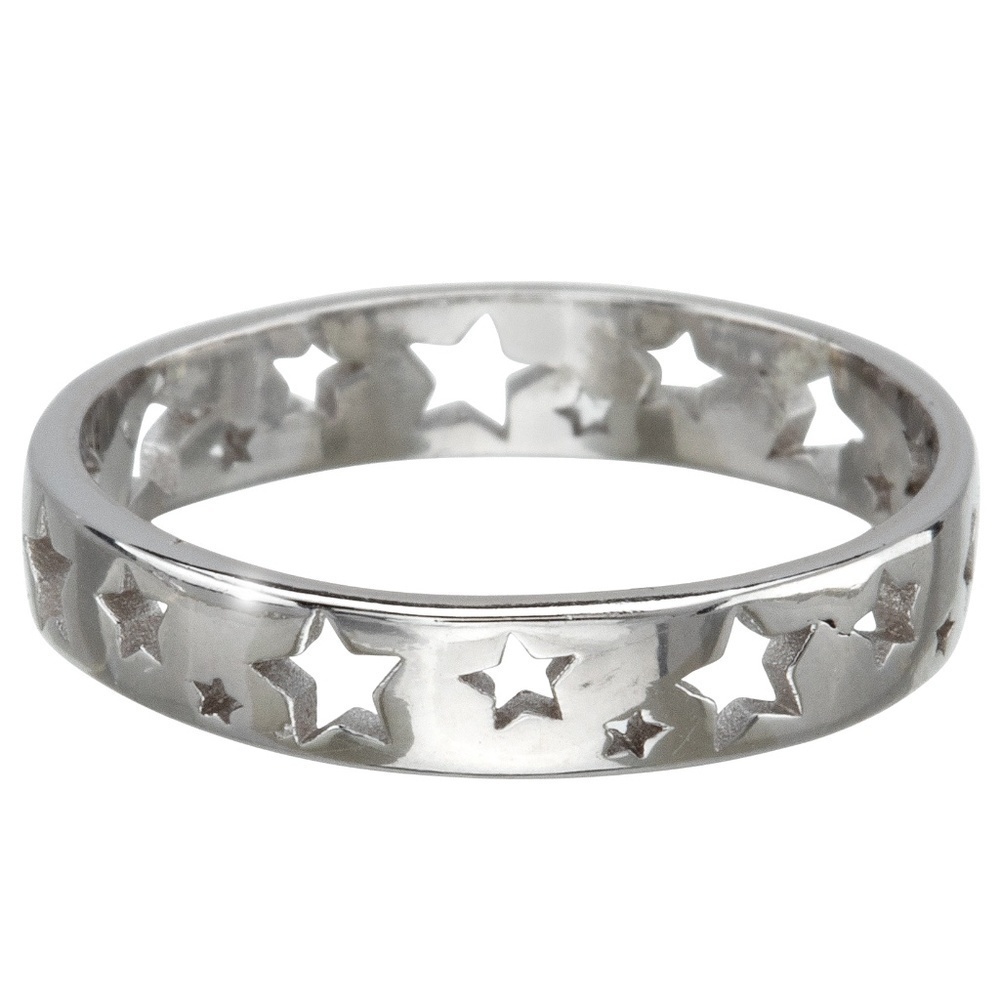 Sterling Silver Cut-out Star Ring